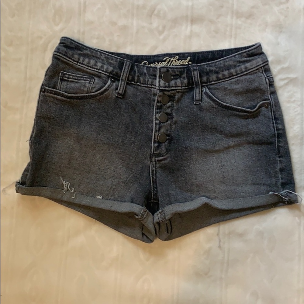 vintage faded jean shorts